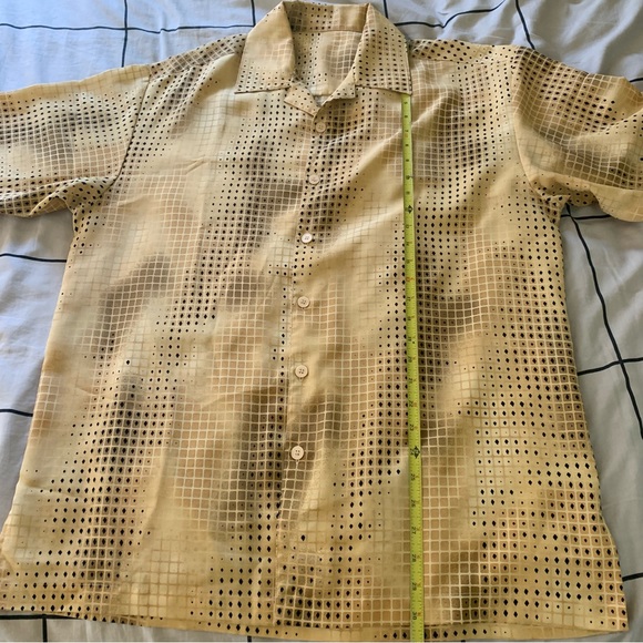 Vintage Boxy Button Down Shirt Patterned - Picture 3 of 5